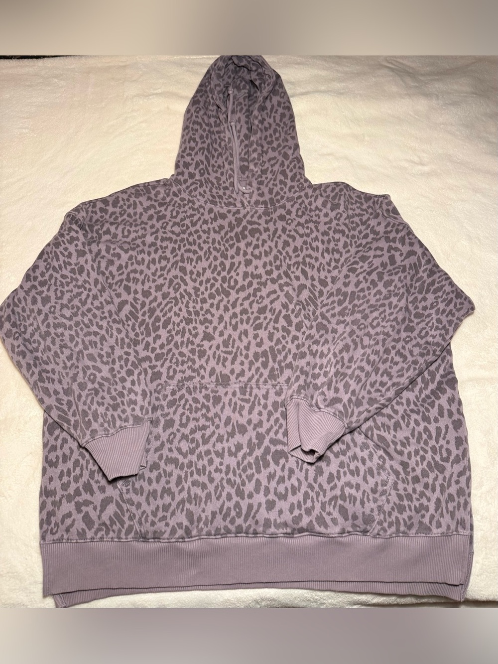 American Eagle Outfitters Lavender Leopard Hoodie